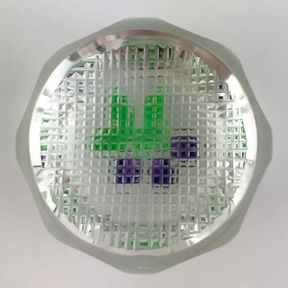 Perthshire 1977B Plums Lampwork Fruit Miniature Faceted Grid-Cut Paperweight - Picture 3 of 15